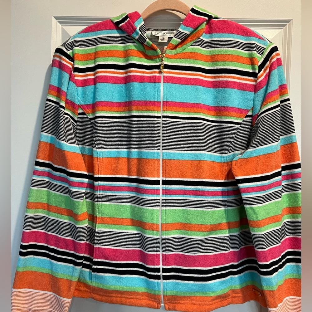 St. John Sport by Marie Gray Multicolor Hoodie and Pant